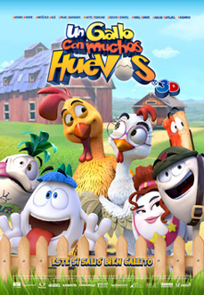 Un gallo con muchos huevos